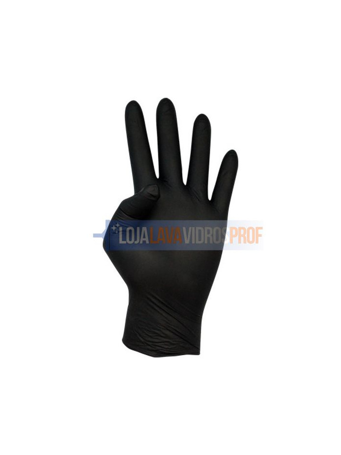 Luva Nitrilo Extreme Preta 100un