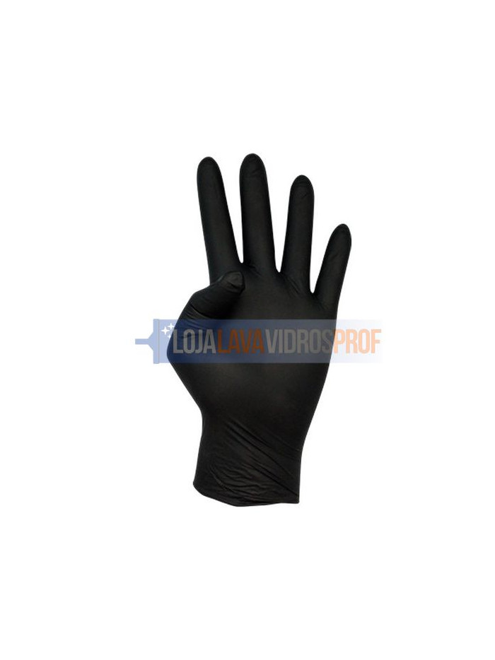 Luva Nitrilo Soft Skin Preta 100un