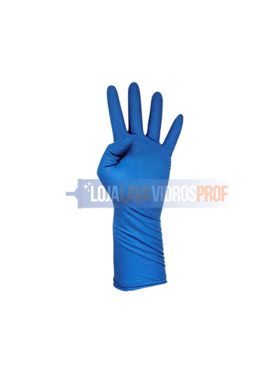 Luva Latex Azul S/Pó HR 50un