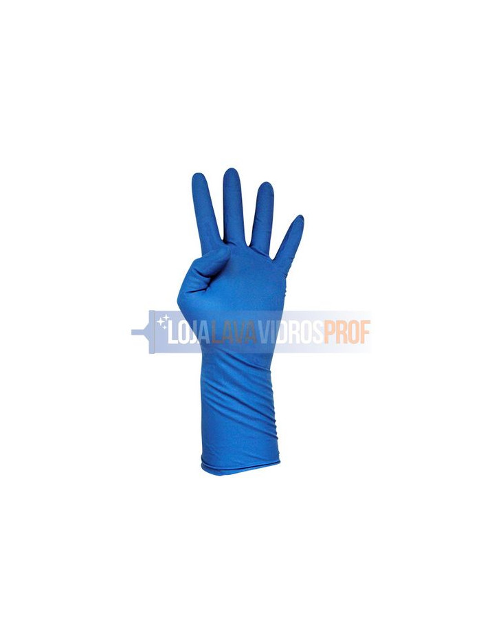 Luva Latex Azul S/Pó HR 50un
